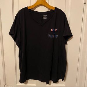 Believe in Yourself V Neck Tee